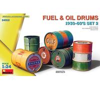 Mini Art 24012 1:24 Barili di carburante e olio (6) 1930-50 - riproduzione fedel