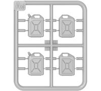 Miniart 24013 Juego de bidones de plástico 20L 1:24 - reproducción Fiel, modelismo, Kit de plástico, Manualidades, Hobby, Pegar, maquetas, Montar, sin Pintar