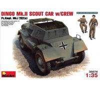MINIART 35074 Kit Vari 1/35 Dingo Mk II Pz.Kpfw.Mk 1 202(e) Con Tripulación