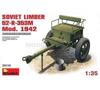 Soviet Limber 52-r-353m Mod.1942 1 :3 5 Figura Plástico Modelo Kit Miniart