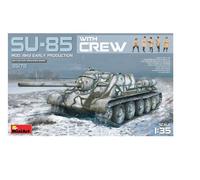 Miniart 35178 - 1/35 WWII Soviético Su-85 Modelo 1943 (Early) W/ Crew - Nuevo