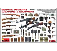 MiniArt 35247 1:35 - Juego de Armas y Accesorios de infantería Alemana, réplica Fiel, construcción de maquetas, Kit de plástico, Manualidades, aficiones, Pegar, maquetar, Montar sin Pintar