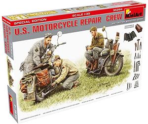 MiniArt 35284 U.S. Motocycle Repair Crew.Special Editi Figuras, Gris