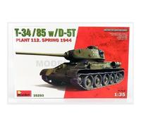 T 34 85 W / d-5t. Plant 112. Spring 1944 Tanque 1 :3 5 Plástico Model Kit