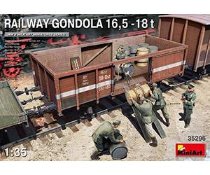 MiniArt 35296 1:35 - Vagón de ferrocarril 16,5 - 18to (5) - Reproducción Fiel al Original, construcción de maquetas, Kit de construcción de plástico, Manualidades, aficiones, Pegar, maqueta, Montaje