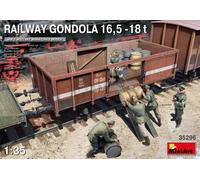 MINIART 35296 1/35 Vagón Plataforma Ferroviario 16,5-18 t Kit Vari