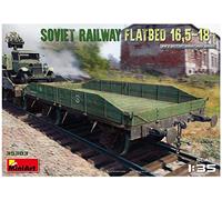 MiniArt 35303 1:35 Sov. - Carro Plano (16,5 - 18to). Reproducción Fiel a la fabricación de maquetas, Kit de construcción de plástico, Manualidades, aficiones, Pegar, maqueta, Montaje, sin barnizar