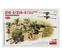 MINIART 35369 MAQUETA MILITAR ZIS-2/ZIS-3 CON LIMBER Y TRIPULACIÓN 2 EN 1 1/35