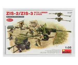 Miniart 35369 ZIS - 2/ZIS-3 Con Remolque Y Tripulación - 1/35
