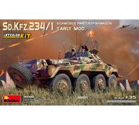 MiniArt 35410 1:35 Sd.Kfz 234/4 - Vehículo blindado (réplica fiel, construcción de maquetas, kit de construcción de plástico, manualidades, aficiones, pegado, maqueta, montaje, sin pintar)