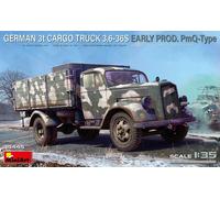 MiniArt 35445 1:35 Dt. 3t Cargo Truck früfrühen Prod. - Reproducción fiel de maquetas, fabricación de maquetas, kit de plástico, manualidades, afición, pegado, maqueta, montaje, sin pintar