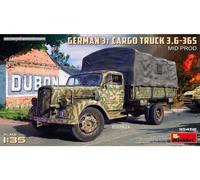 MiniArt 35456 1:35 Dt. 3t Cargo Truck 3,6 - 36S con Pro - Reproducción fiel - Modelismo fiel - Kit de construcción de maquetas, kit de construcción de plástico, manualidades, aficiones, pegar, maqueta