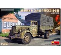 MiniArt 35456 1:35 Dt. 3t Cargo Truck 3,6 - 36S con Pro - Reproducción fiel - Modelismo fiel - Kit de construcción de maquetas, kit de construcción de plástico, manualidades, aficiones, pegar, maqueta