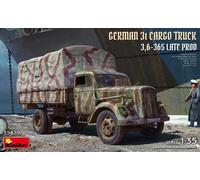MINIART 35459 Kit 1/35 Camión Militar Alemán 3t 3,6-36S Producción Tardía