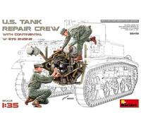 Miniart 35461-1 :3 5 Ee.uu Panzer Rep. Tripulación Con W670 Motor - Nuevo