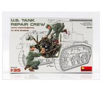1:35 MINIART Figures Tank Repair Crew With Engine 1945 Kit MA35461