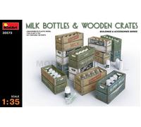 Mini Tipo 35573 - Accesorios de construcción Milk Bottles y Wooden Crates , color/modelo surtido