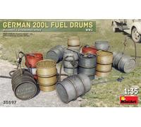 MINIART 35597 1/35 German 200L Fuel Drums WW2