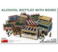 MiniArt 35665 1:35 Juego de cajas y botellas - Reproducción fiel, modelismo, kit de construcción de plástico, manualidades, aficiones, pegar, maquetar, montar
