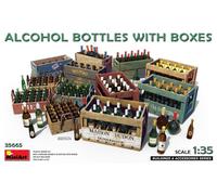 Miniart 35665 Juego de Cajas y Botellas 1:35 - reproducción Fiel, modelismo, Kit de plástico, Manualidades, Hobby, Pegar, modelismo, Montar
