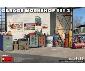 MINIART 35668 Conjunto Taller Garaje 1/35 2 Piezas