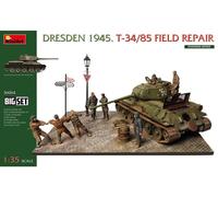 Maqueta Diorama Dresden 1945. T-34/85 Field Repair Big Set MiniArt 36064 1 :3 5