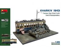 Miniart 36067-1 :3 5 Kharkiv 1943: Tranvía & Stug. III Modelo G W/ Crew. Set -