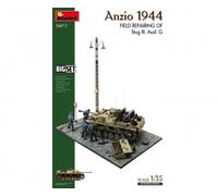 Maqueta Diorama Anzio 1944 Field Repairing Of Stug III Ausf. G Big Set MiniArt