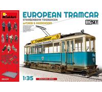Miniart 38009 - 1/35 Tranvía Europeo Con Tripulación Y Pasajeros - Nuevo