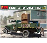 MiniArt 38013 1:35 Sov. 1,5 Ton Camión AA Polutorka - Réplica Fiel, construcción de maquetas, Kit de plástico, Manualidades, aficiones, Pegar, maqueta, Montaje, sin barnizar