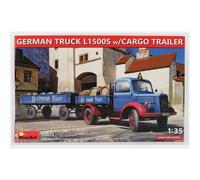 MiniArt Kit plástico 1:35 Camión alemán L1500S con remolque de carga