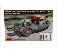 MiniArt 1:35 Camión de mantenimiento ferroviario Tempo E400 con figura