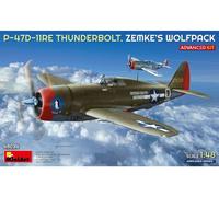 Miniart 48034 - 1/48 P-47D-11RE THUNDERB. ZEMKE'S WOLFP. - Nuevo