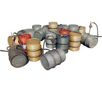 Miniart 49002 1:48 DT. barriles Combustible 200 L (20) - reproducción Fiel, mode