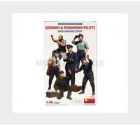 MINIART 49024 Figures - German & Romanian Pilots Military Con Ground Staff 1945
