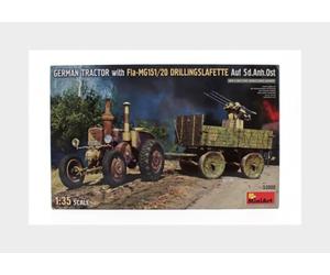 Miniart 53008 Lanz - Bulldog 4016 Con Mg151/20 Y Remolque Militar - 1/35