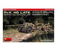 MiniArt 53013 Pak 40 Finales De 1/35 Special Edition Con 4 Servants, Ammo Y Pe