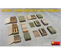 Miniart 550035261-1 :3 5 Soviético Ammo Cajas Con Shells