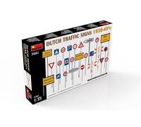 Señales De Tráfico Holandesas 1930-40 1:35 Kit De Modelo De Plástico MINIART
