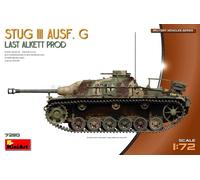 MiniArt 72110 1:72 StuG III AUSF.G Let Allket Prod. - Reproducción Fiel a la Obra maqueta, Kit de plástico, Manualidades, aficiones, Pegar, maqueta, Montaje, sin barnizar