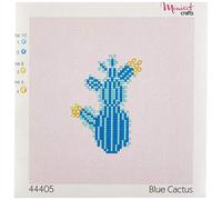 Miniart Crafts Easy Series-Juego de Bordado de Cactus Azul, Varios Colores, Talla única