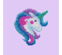 Miniart Crafts Easy Series-Juego de Bordado de Unicornio, Varios Colores, Talla única