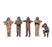 MiniArt- Fig. BW Panzerbesatzung Persona Militar Figuras del ejército alemán, Color Various (37032)