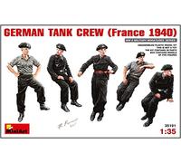 MiniArt MA35191 1/35 de la tripulación del Tanque alemán (Francia 1940) Cinco cuerpos Que entran en plástico