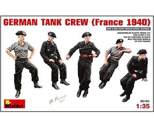 MiniArt MA35191 1/35 de la tripulación del Tanque alemán (Francia 1940) Cinco cuerpos Que entran en plástico