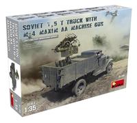 (MIN35186) - Miniart 1:35 - Soviet 1.5t Truck w/ M-4 Maxim AA Gun