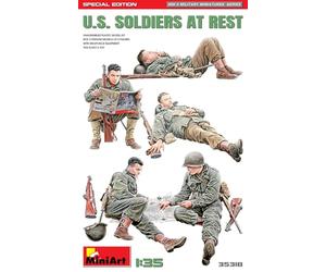 Miniart MIN35318 Military 1:35-US Soldiers at Rest (Sepcial Edition)