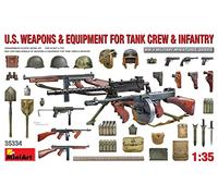MiniArt MIN35334 1:35-U.S. Armas y Equipo (Tank Tripulation)