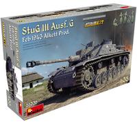 MiniArt MIN35335 1:35-StuG III Ausf G Feb 1943 Alkett Prod, Int Kit Modelo a esc