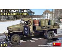 MiniArt MIN35380 1:35-U.S. Army G7107 4X4 1,5t Cargo Truck, sin pintar